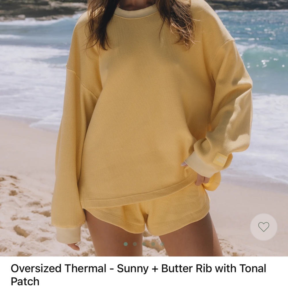 Sunny Yellow Thermal Resort Shorts - Picture 2 of 5